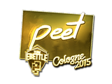 Artwork for Sticker | peet (Gold) | Cologne 2015