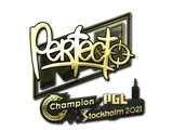 Artwork for Sticker | Perfecto (Gold) | Stockholm 2021