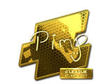 Artwork for Sticker | Pimp (Gold) | Atlanta 2017