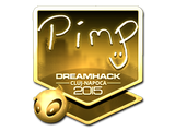 Sticker | Pimp (Gold) | Cluj-Napoca 2015