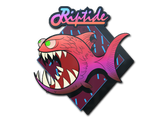 Artwork for Sticker | Pink Jaggyfish