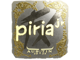 Artwork for Sticker | piriajr (Gold) | Austin 2025