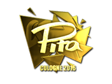 Sticker | pita (Gold) | Cologne 2016