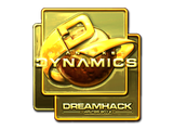Artwork for Sticker | Planetkey Dynamics (Gold) | DreamHack 2014
