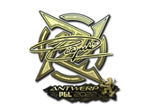 Artwork for Sticker | Plopski (Gold) | Antwerp 2022