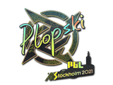 Artwork for Sticker | Plopski (Holo) | Stockholm 2021