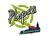 Artwork for Sticker | Plopski | Stockholm 2021