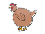 Artwork for Sticker | Poorly Drawn Chicken