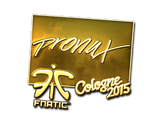 Artwork for Sticker | pronax (Gold) | Cologne 2015