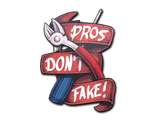 Artwork for Sticker | Pros Don't Fake