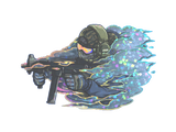 Artwork for Sticker | Pushing Smokes (Glitter)