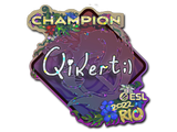 Artwork for Sticker | qikert (Glitter, Champion) | Rio 2022