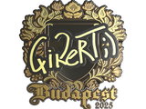 Artwork for Sticker | qikert (Gold) | Budapest 2025