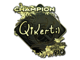 Artwork for Sticker | qikert (Gold, Champion) | Rio 2022