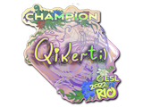 Artwork for Sticker | qikert (Holo, Champion) | Rio 2022