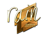 Artwork for Sticker | rain (Gold) | Boston 2018