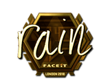 Sticker | rain (Gold) | London 2018