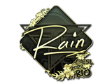 Artwork for Sticker | rain (Gold) | Rio 2022