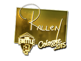 Artwork for Sticker | rallen (Gold) | Cologne 2015