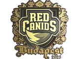 Artwork for Sticker | RED Canids (Gold) | Budapest 2025