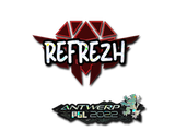 Artwork for Sticker | refrezh (Glitter) | Antwerp 2022