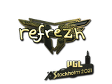 Artwork for Sticker | refrezh (Gold) | Stockholm 2021