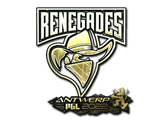 Artwork for Sticker | Renegades (Gold) | Antwerp 2022