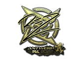 Artwork for Sticker | REZ (Gold) | Antwerp 2022