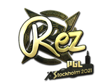 Artwork for Sticker | REZ (Gold) | Stockholm 2021