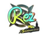 Artwork for Sticker | REZ (Holo) | Stockholm 2021