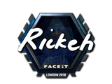 Artwork for Sticker | Rickeh (Foil) | London 2018