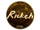 Artwork for Sticker | Rickeh (Gold) | Katowice 2019