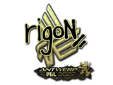Artwork for Sticker | rigoN (Gold) | Antwerp 2022