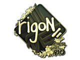 Artwork for Sticker | rigoN (Gold) | Rio 2022
