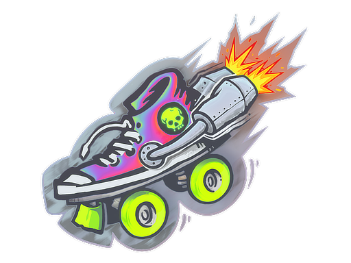 Sticker | Rocket Skates (Holo) - CS2 Sticker