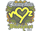 Artwork for Sticker | ropz (Champion) | Budapest 2025