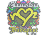 Artwork for Sticker | ropz (Embroidered, Champion) | Budapest 2025