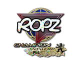 Artwork for Sticker | ropz (Glitter, Champion) | Antwerp 2022