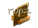 Sticker | ropz (Gold) | Boston 2018