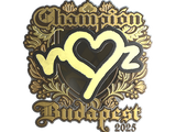 Artwork for Sticker | ropz (Gold, Champion) | Budapest 2025