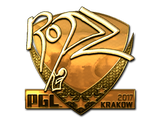 Sticker | ropz (Gold) | Krakow 2017