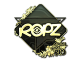 Artwork for Sticker | ropz (Gold) | Rio 2022