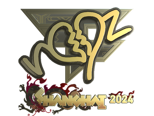 Sticker | ropz (Gold) | Shanghai 2024