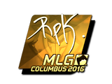 Artwork for Sticker | RpK (Gold) | MLG Columbus 2016
