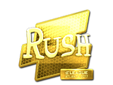 Artwork for Sticker | RUSH (Gold) | Atlanta 2017