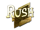 Sticker | RUSH (Gold) | Boston 2018