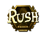 Artwork for Sticker | RUSH (Gold) | London 2018
