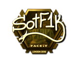 Sticker | S0tF1k (Gold) | London 2018