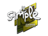 Artwork for Sticker | s1mple | Boston 2018