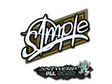Artwork for Sticker | s1mple (Glitter) | Antwerp 2022